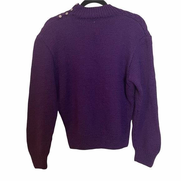 Vintage South Wool 100% Pure  Wool Hand Knitted Top - Picture 3 of 10